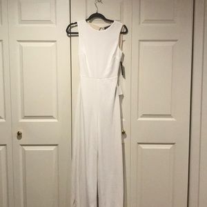 White lulus jumpsuit